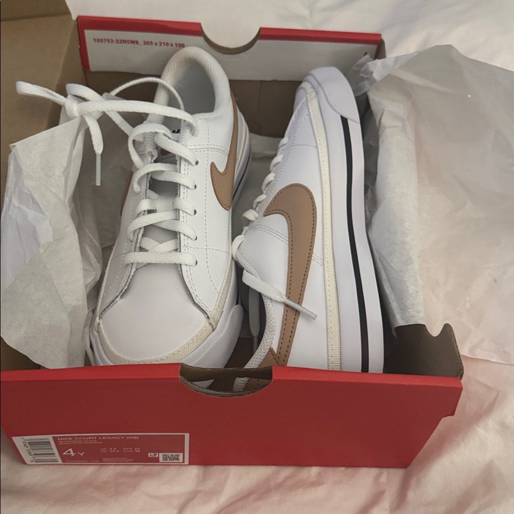 Nike Court Legacy White and Black Sneakers